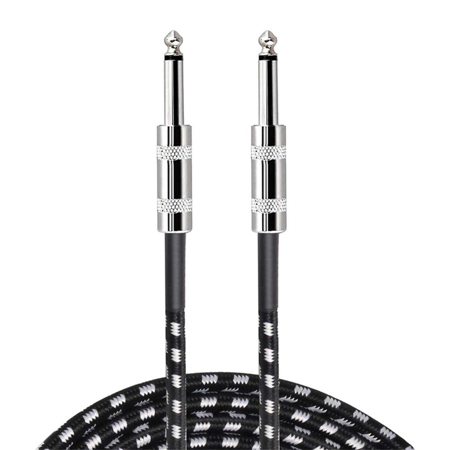 Guitar Cable Guitar 22AWG 6.35mm Plug Braided for Bass Mixing Console