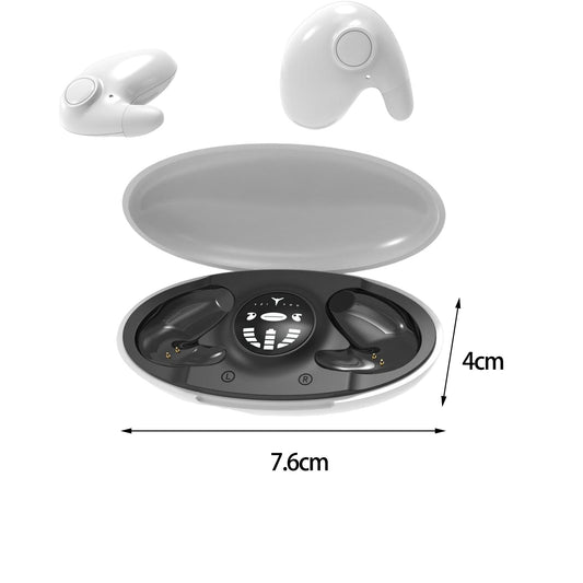 Mini in Ear Earphones IPX5 Waterproof HD Call Stereo Sound Wireless Earbuds White 