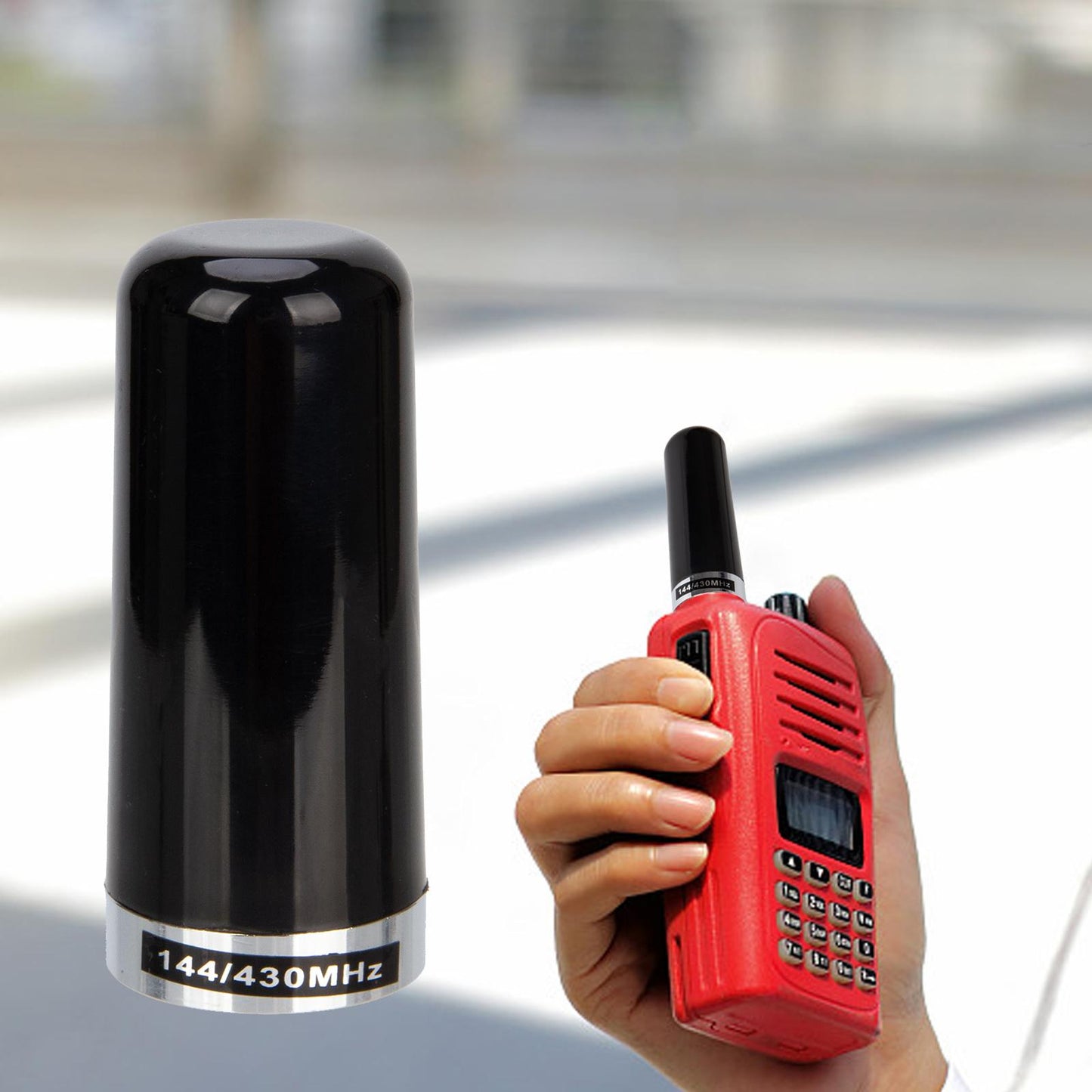 Short Mobile Radio Antenna PL259 Male Connector Black Car Truck Ham Radio