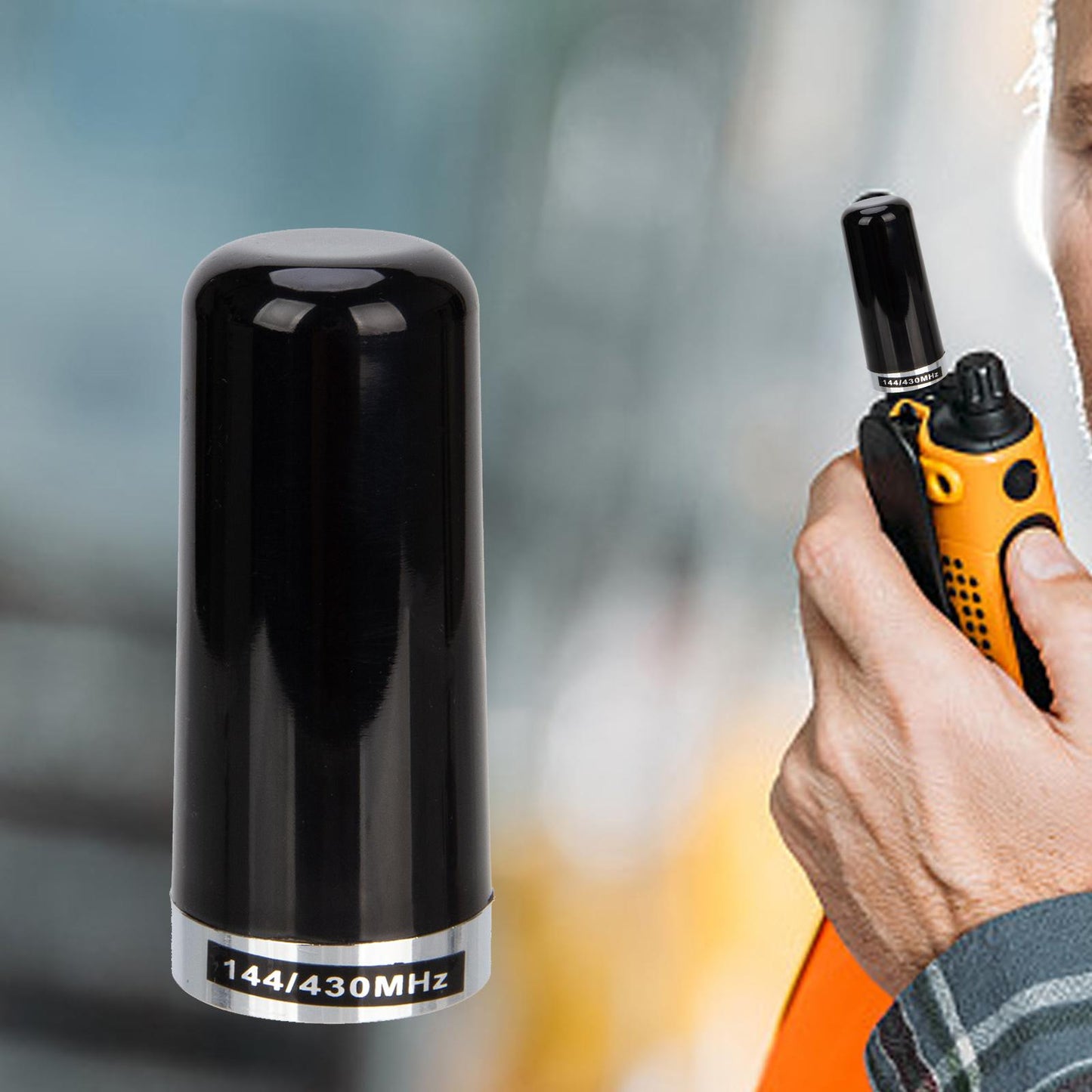 Short Mobile Radio Antenna PL259 Male Connector Black Car Truck Ham Radio