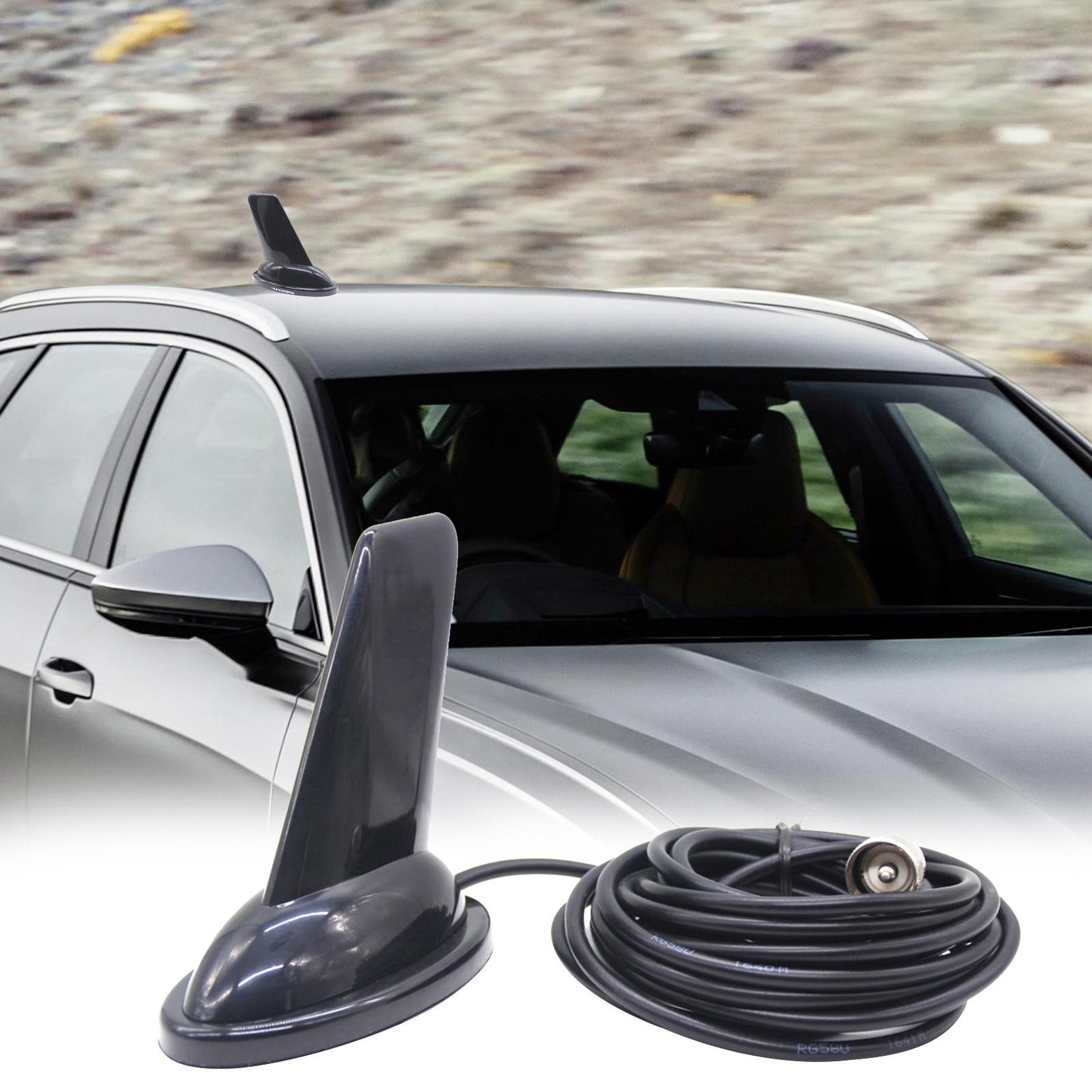 Shark Fin Design Antenna UHF VHF Antenna High Performance 11.5cm for Bj-328