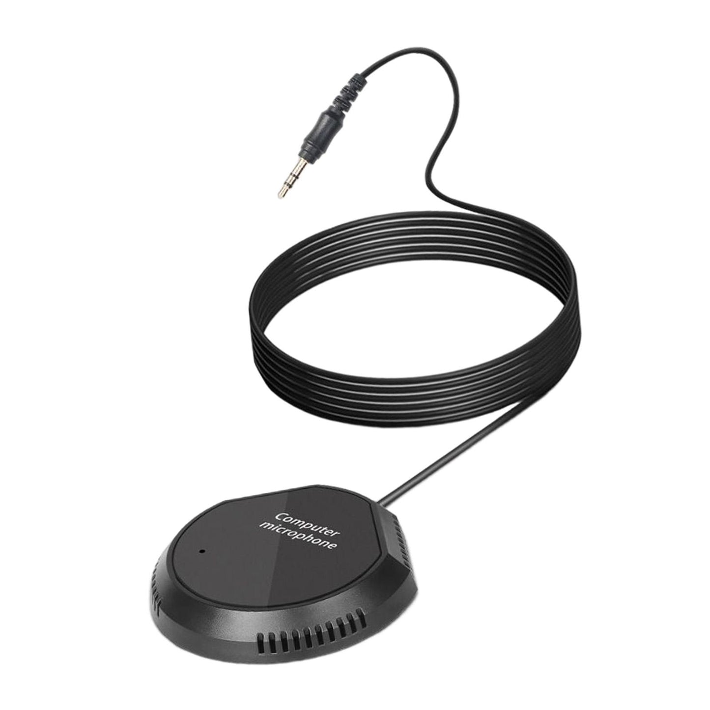 Conference Microphone 3.5mm Plug and Play Compact Condenser Mic for Chatting