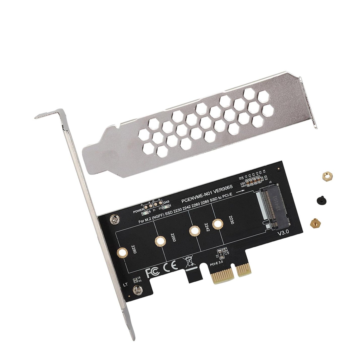 M.2 NVMe to Pci-e 3.0 x1 Expansion Card Adapter Card for PM970 980 981 PM951