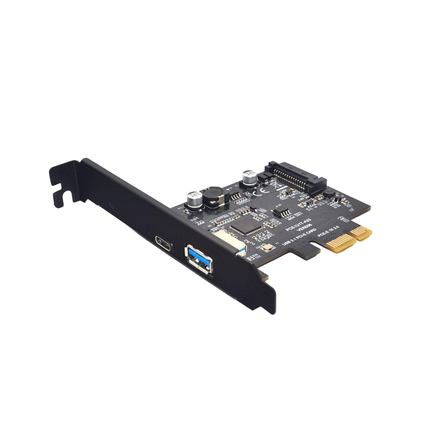 Pci-e to USB 3.1 Gen2 10 Gbps Type C Expansion Card for Computer PC 1X