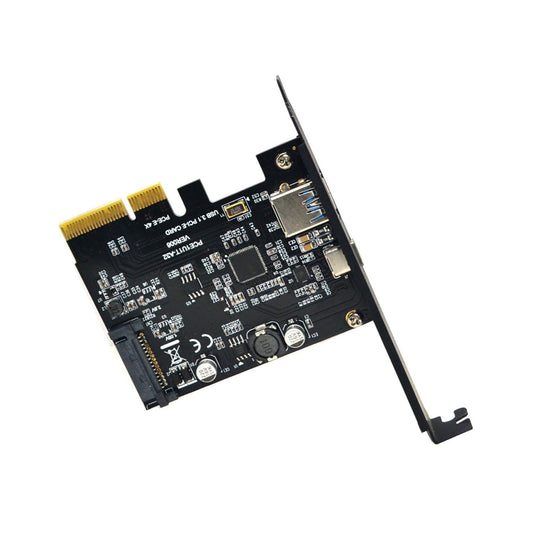 Pci-e to USB 3.1 Gen2 10 Gbps Type C Expansion Card for Computer PC 4X