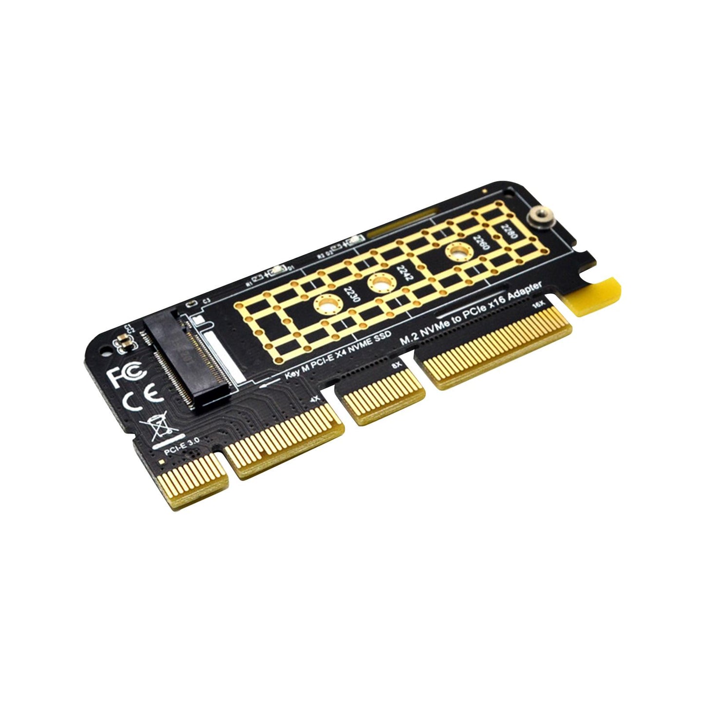 NVMe M.2 SSD M Key to Pci-e 3.0 x16 Expansion Card Portable for 960EVO SM951 no Heat Sink 