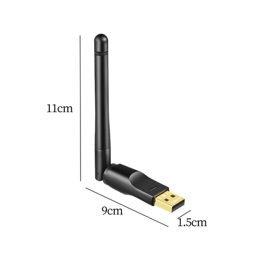 V5.1 USB Adapter Drive Free Adapter for Windows 7/8.1/10/11 Keyboard Desktop