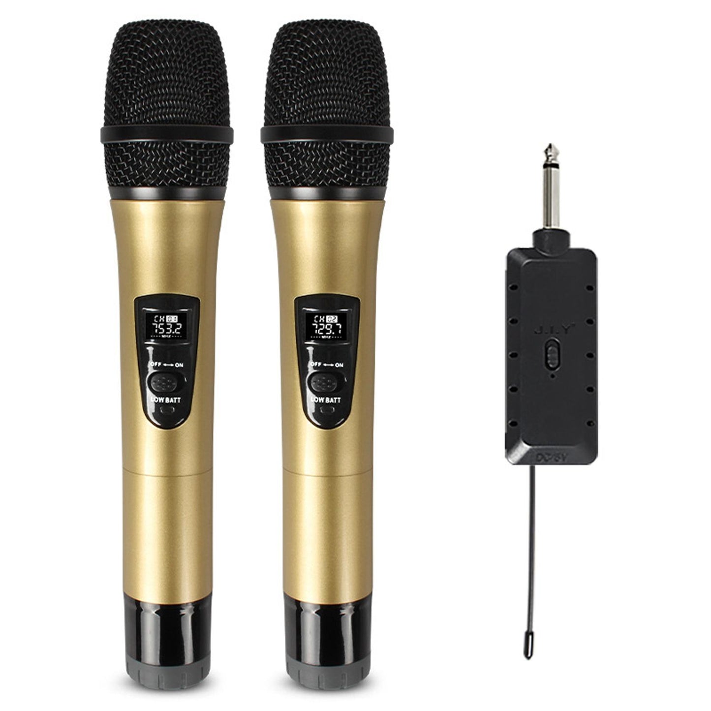 microphone Cordless Mic Set Durable Stable Performance Auto Connect Dual Mic Aureate