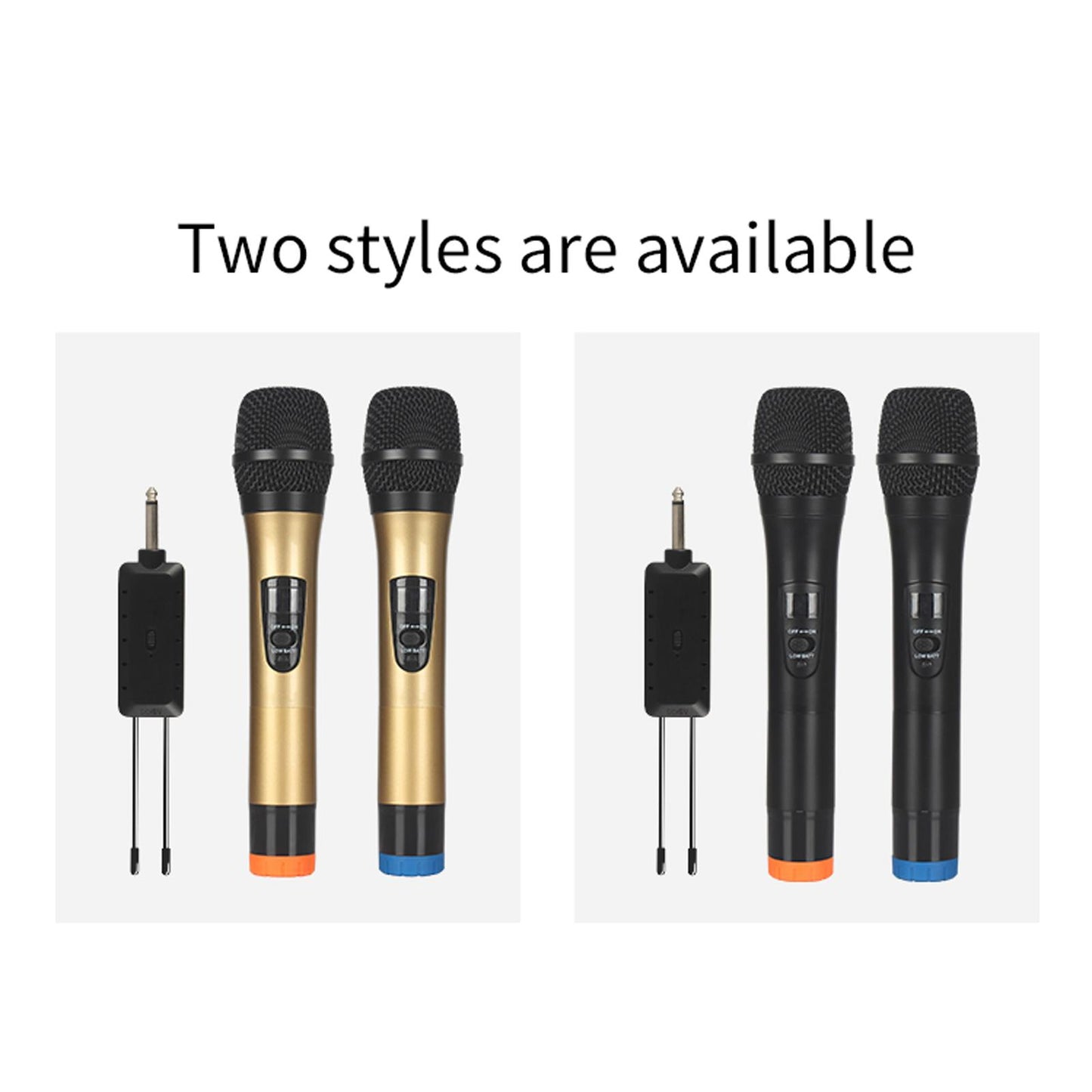 microphone Cordless Mic Set Durable Stable Performance Auto Connect Single Mic Black 