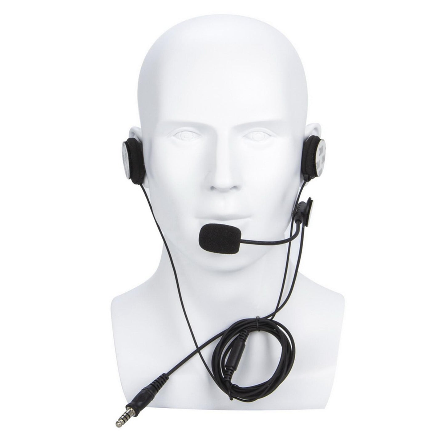 Black Motorcycle Helmet Radio Headset Microphone Durable for 3207 UV5R UV5RA