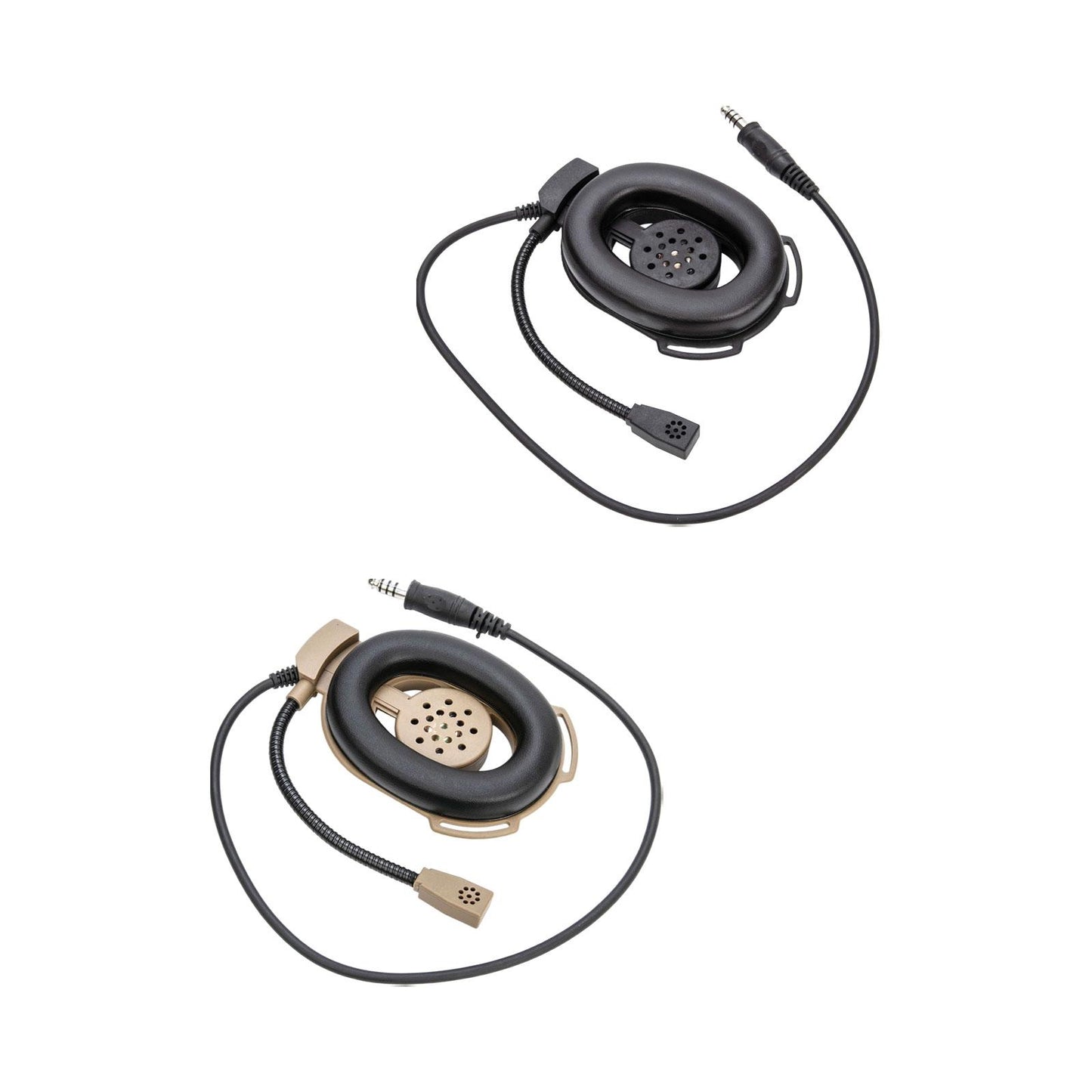 Radio Headset Portable Noise Canceling Headset for Accessories Replace Parts black