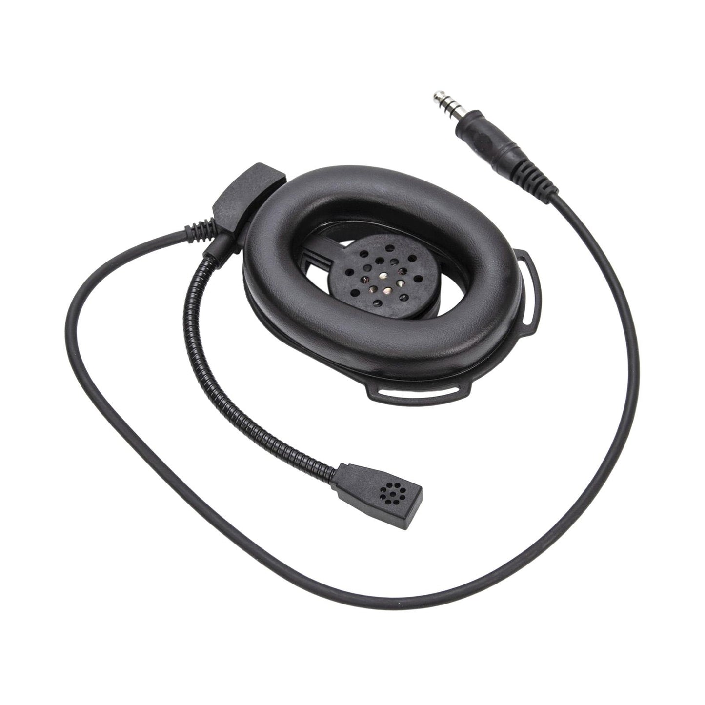 Radio Headset Portable Noise Canceling Headset for Accessories Replace Parts black