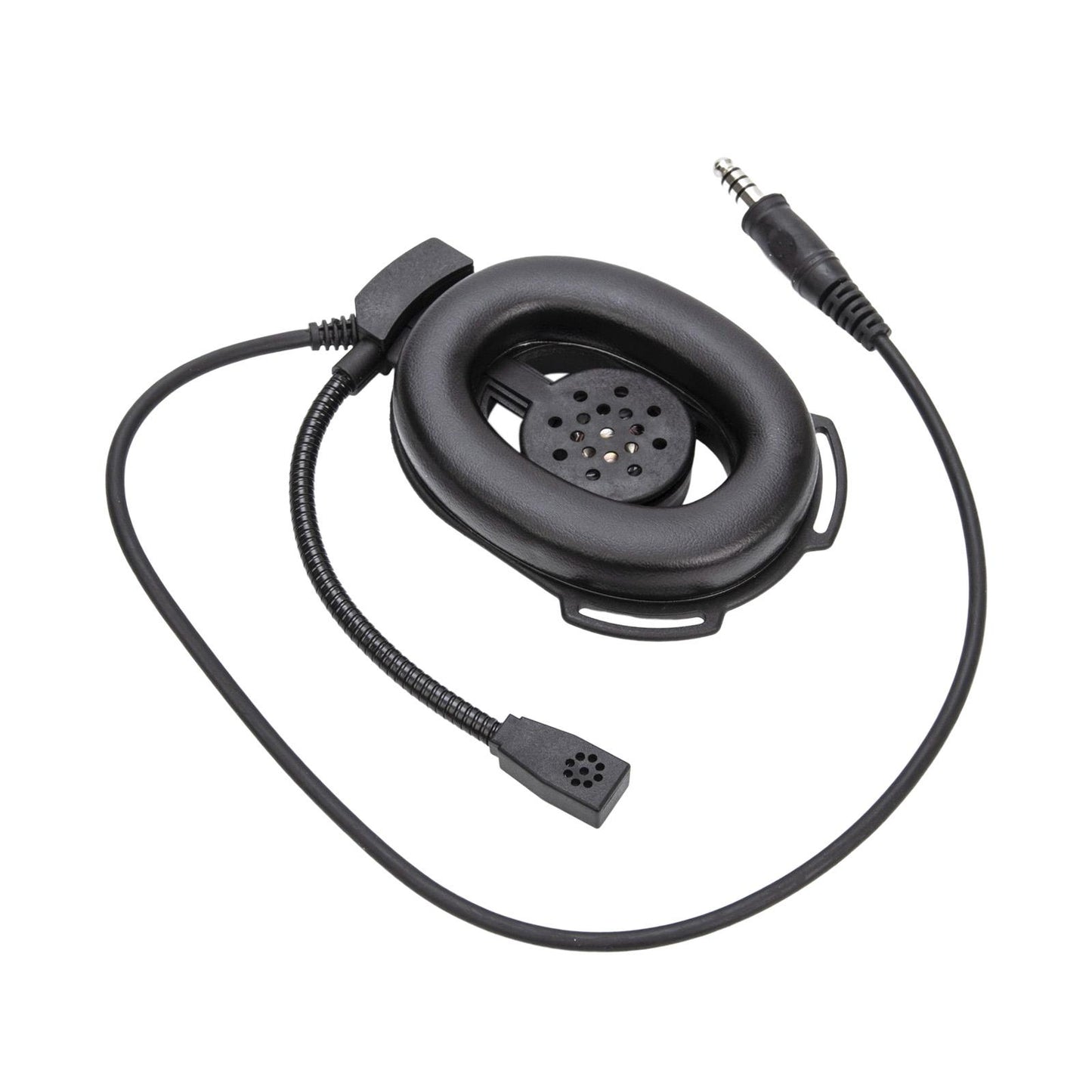 Radio Headset Portable Noise Canceling Headset for Accessories Replace Parts black