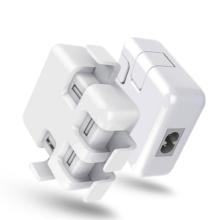 Portable 4 USB Ports Charger Multi USB Power Adapter for Xiaomi Samsung - EU Plug