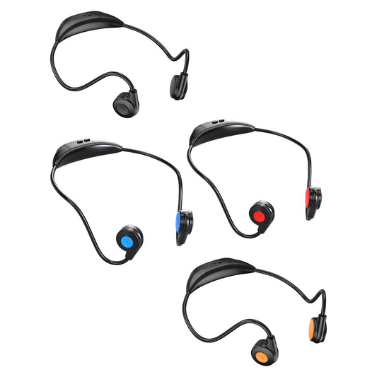 Bluetooth Headphones Ergonomic V5.3 Stereo Headset for Working Music Workout Black