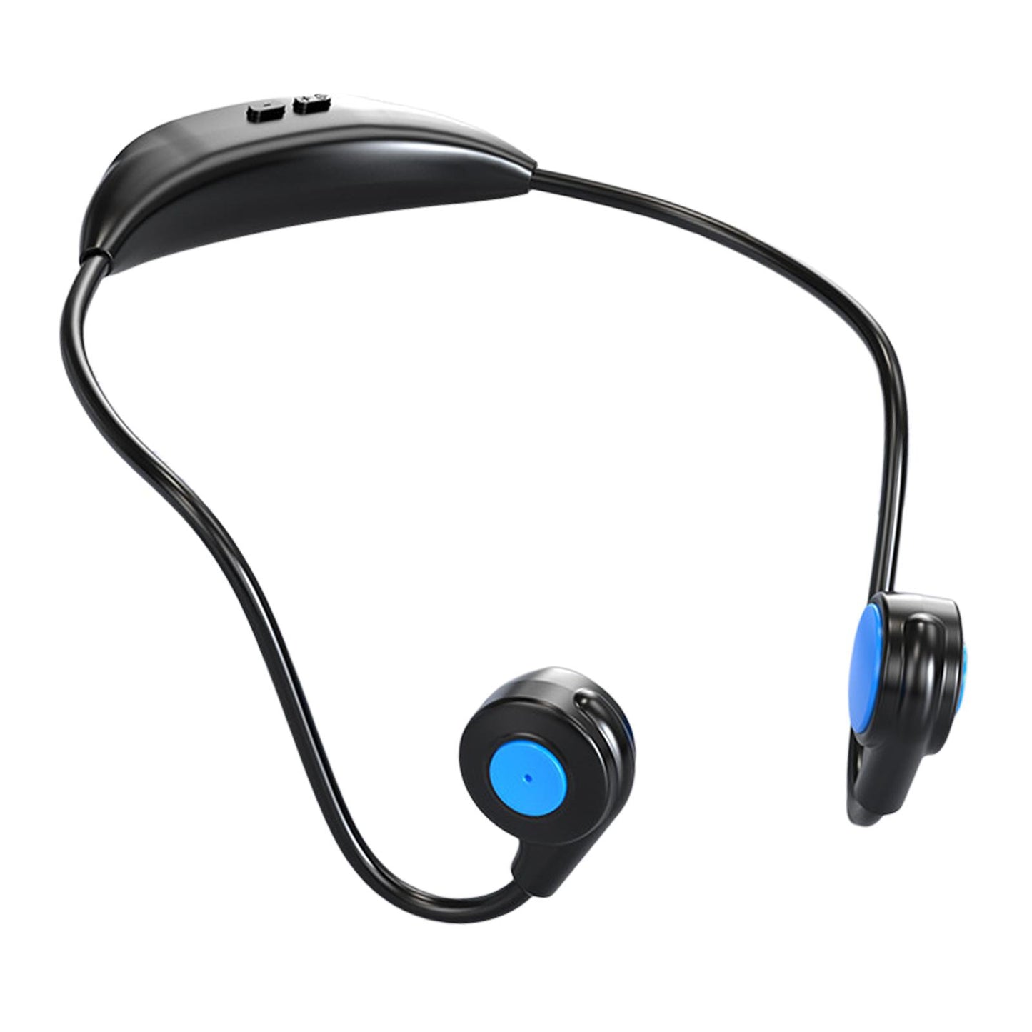 Bluetooth Headphones Ergonomic V5.3 Stereo Headset for Working Music Workout Black Blue
