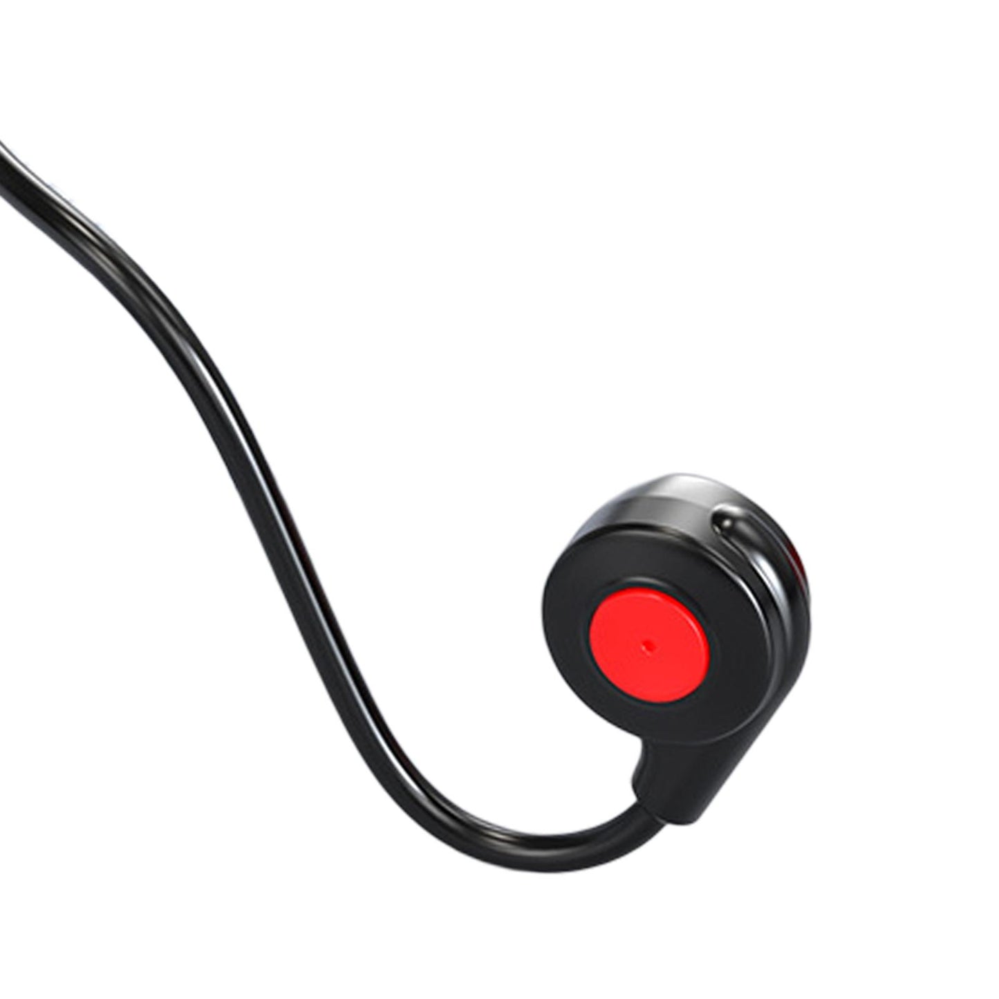 Bluetooth Headphones Ergonomic V5.3 Stereo Headset for Working Music Workout Black Red