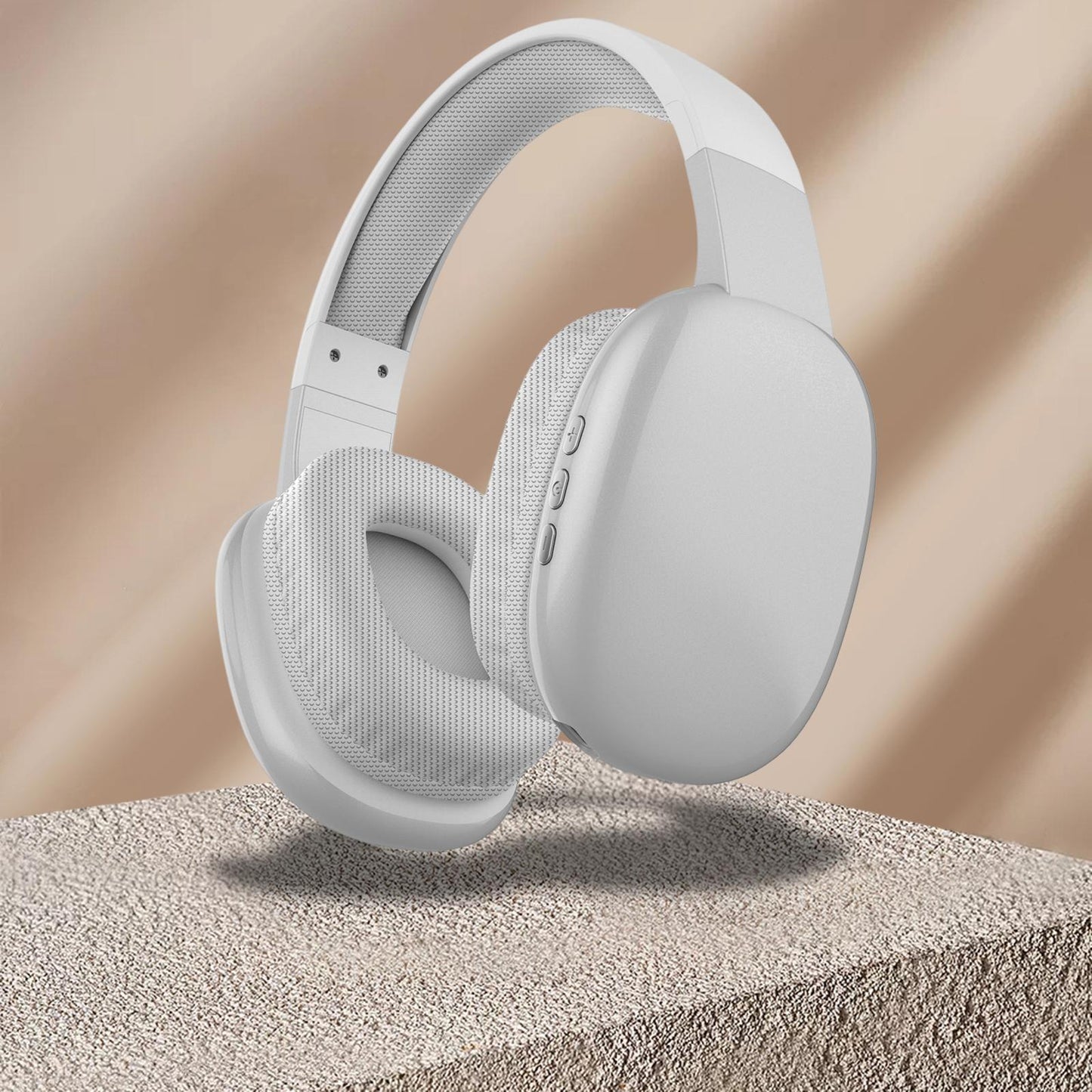 Gaming Headset AUX / TF Card Slot over Ear Headphones for Office sport work Silver