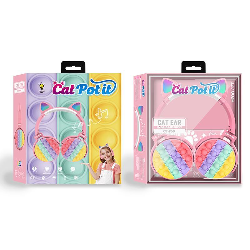 Cute Gaming Headset Comfortable Ear Pads over Ear Headphones for PC Computer Pink