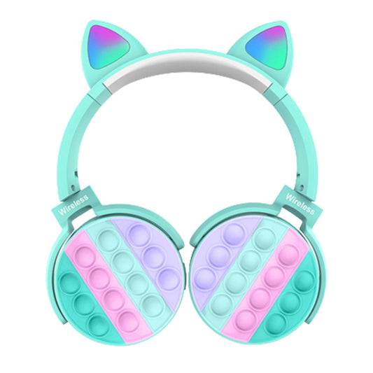 Cute Gaming Headset Comfortable Ear Pads over Ear Headphones for PC Computer Blue