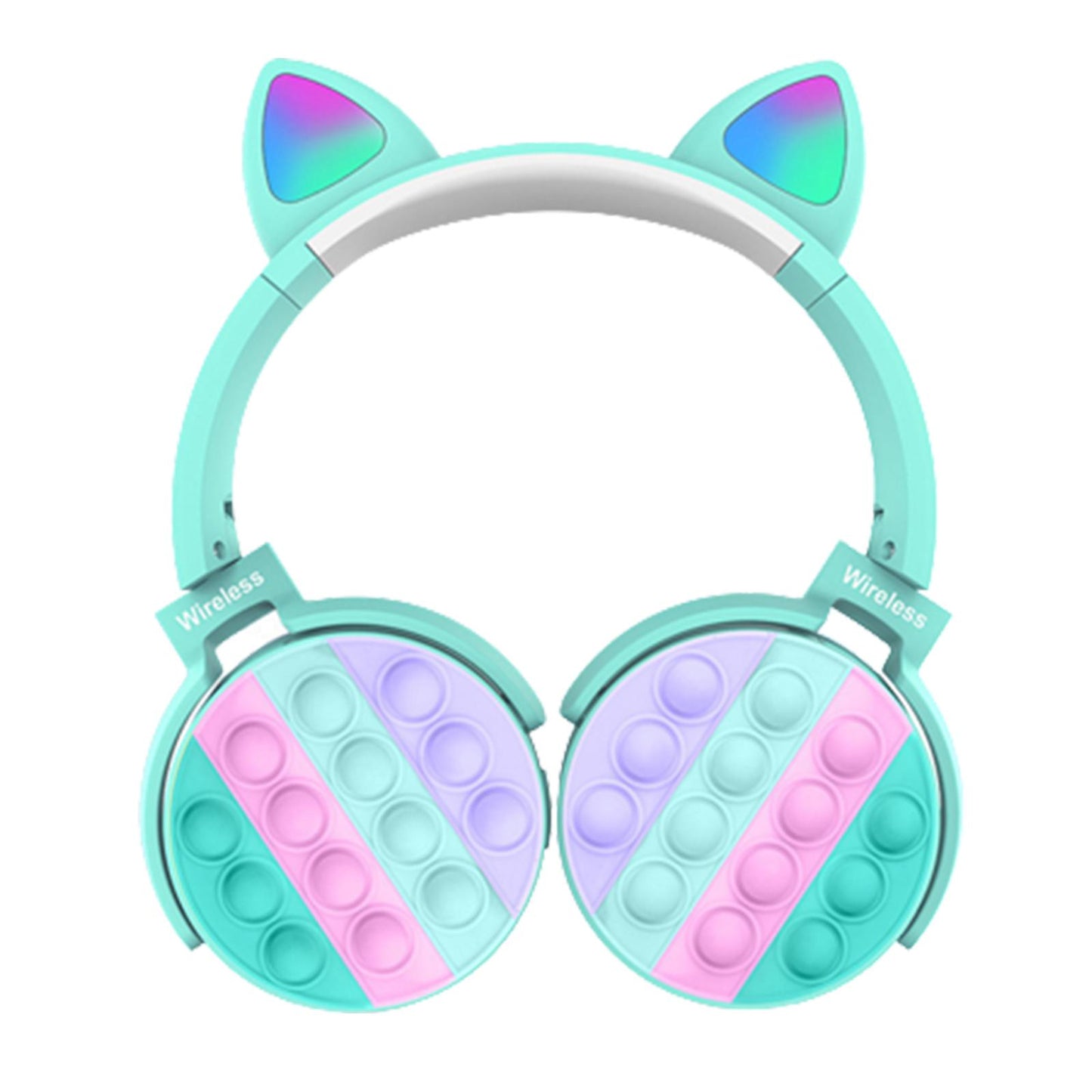 Cute Gaming Headset Comfortable Ear Pads over Ear Headphones for PC Computer Blue