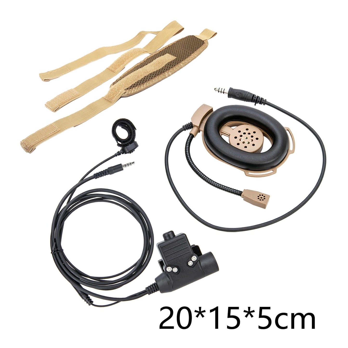 U94 PTT System Cable Finger Microphone Walkie Talkie Headset Connector Cable