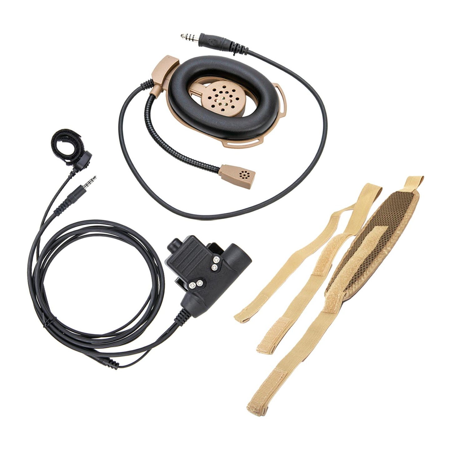 U94 PTT System Cable Finger Microphone Walkie Talkie Headset Connector Cable