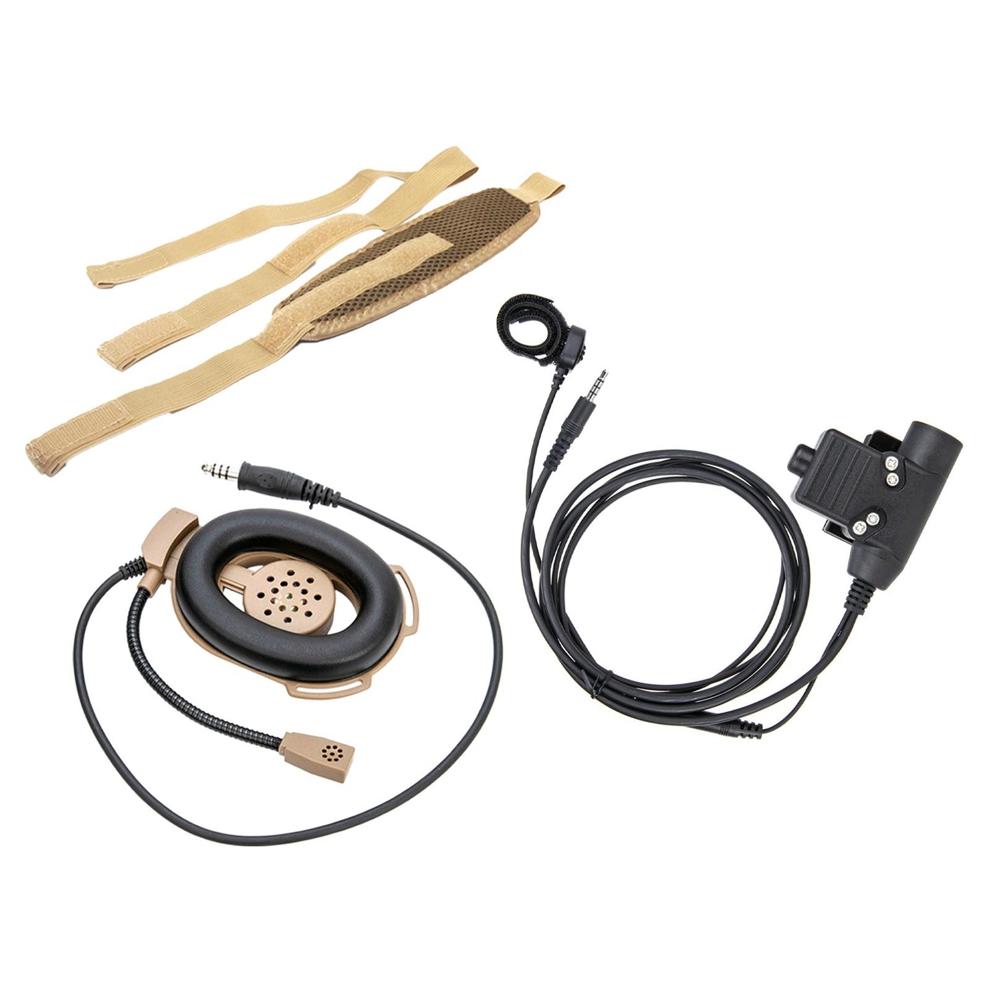 U94 PTT System Cable Finger Microphone Walkie Talkie Headset Connector Cable