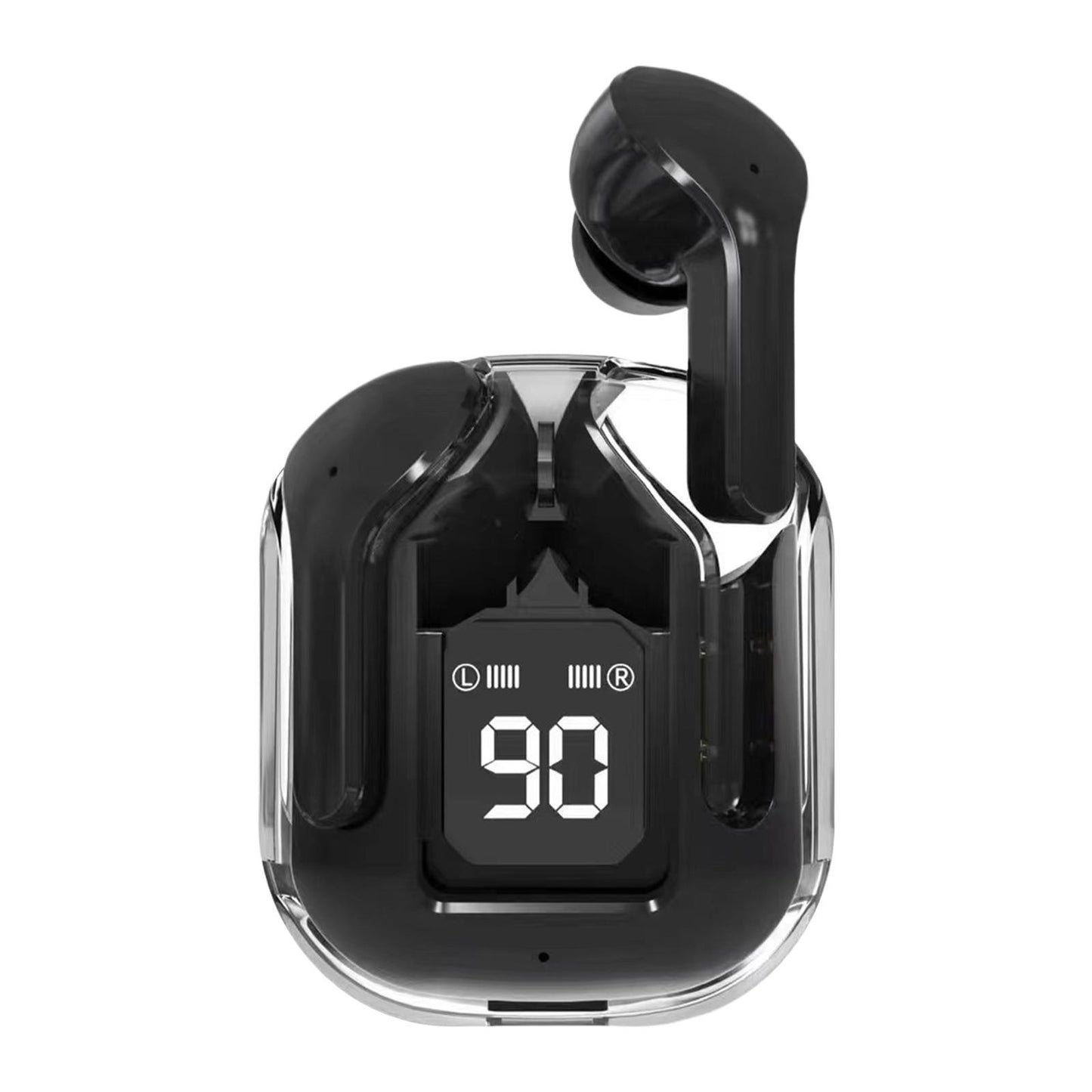 Wireless Earbuds LED Display Bluetooth Headphones for Running Office Fitness Black
