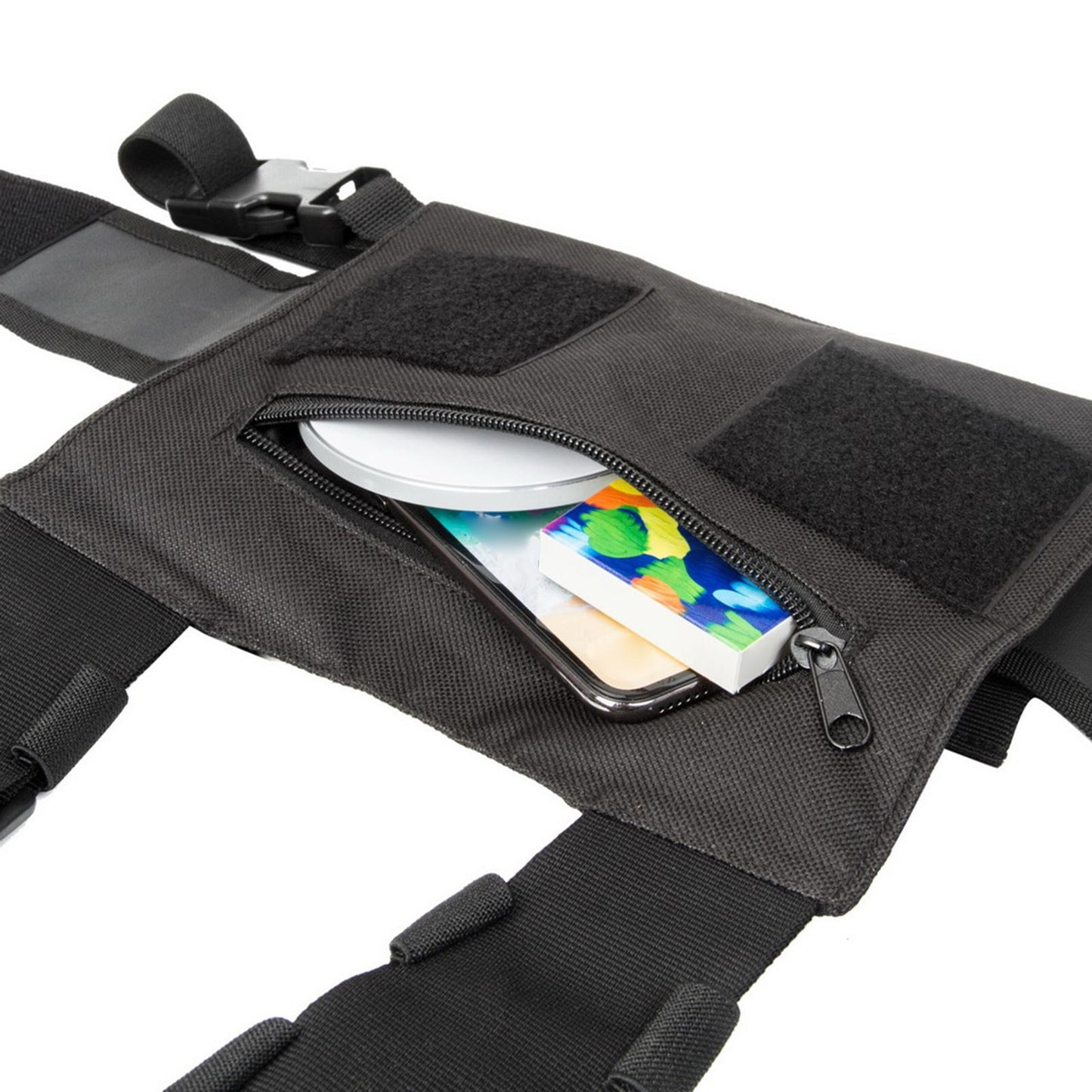 Radio Chest Harness Rig Holster Pack Universal for Camping Fishing Traveling Style A