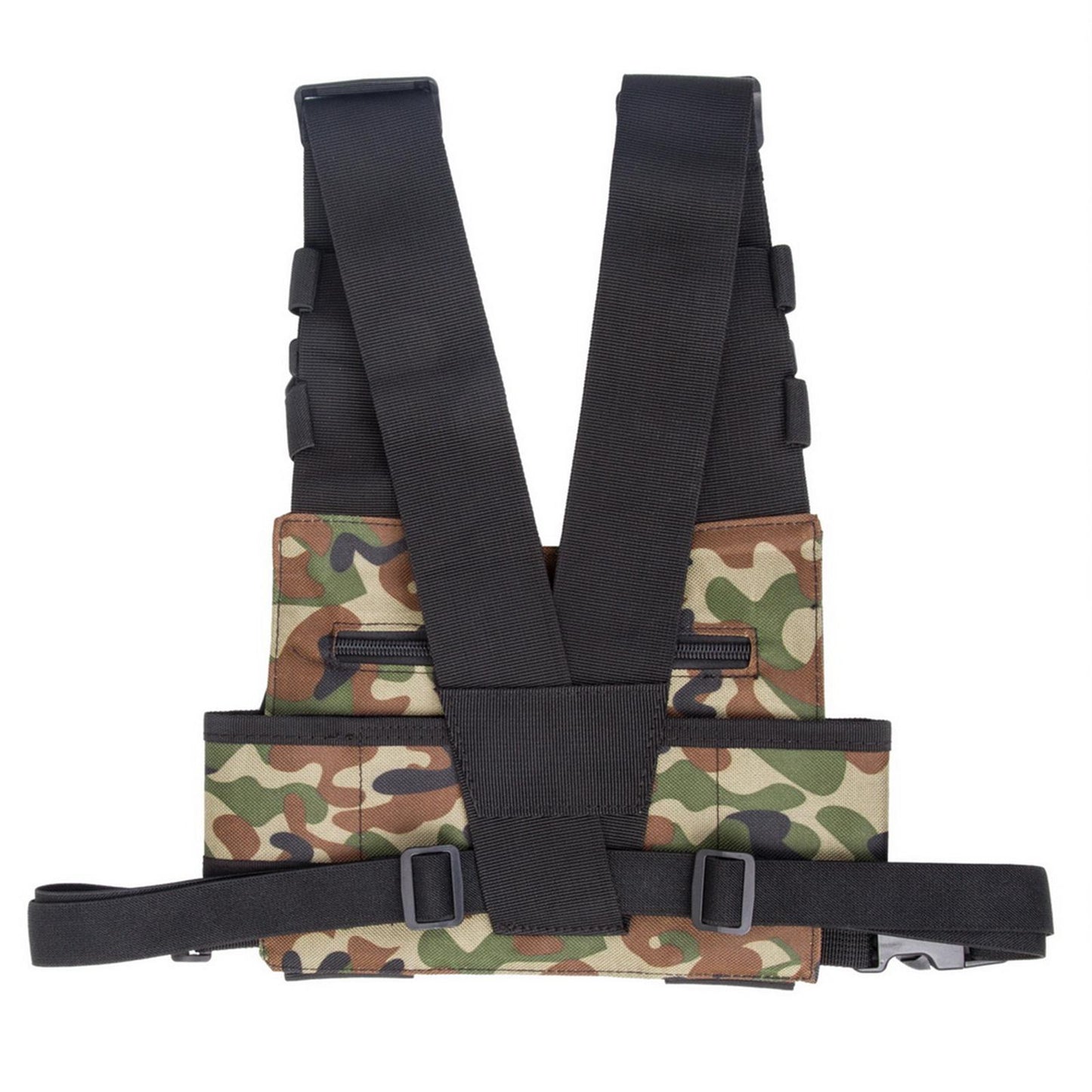 Radio Chest Harness Rig Holster Pack Universal for Camping Fishing Traveling Style B