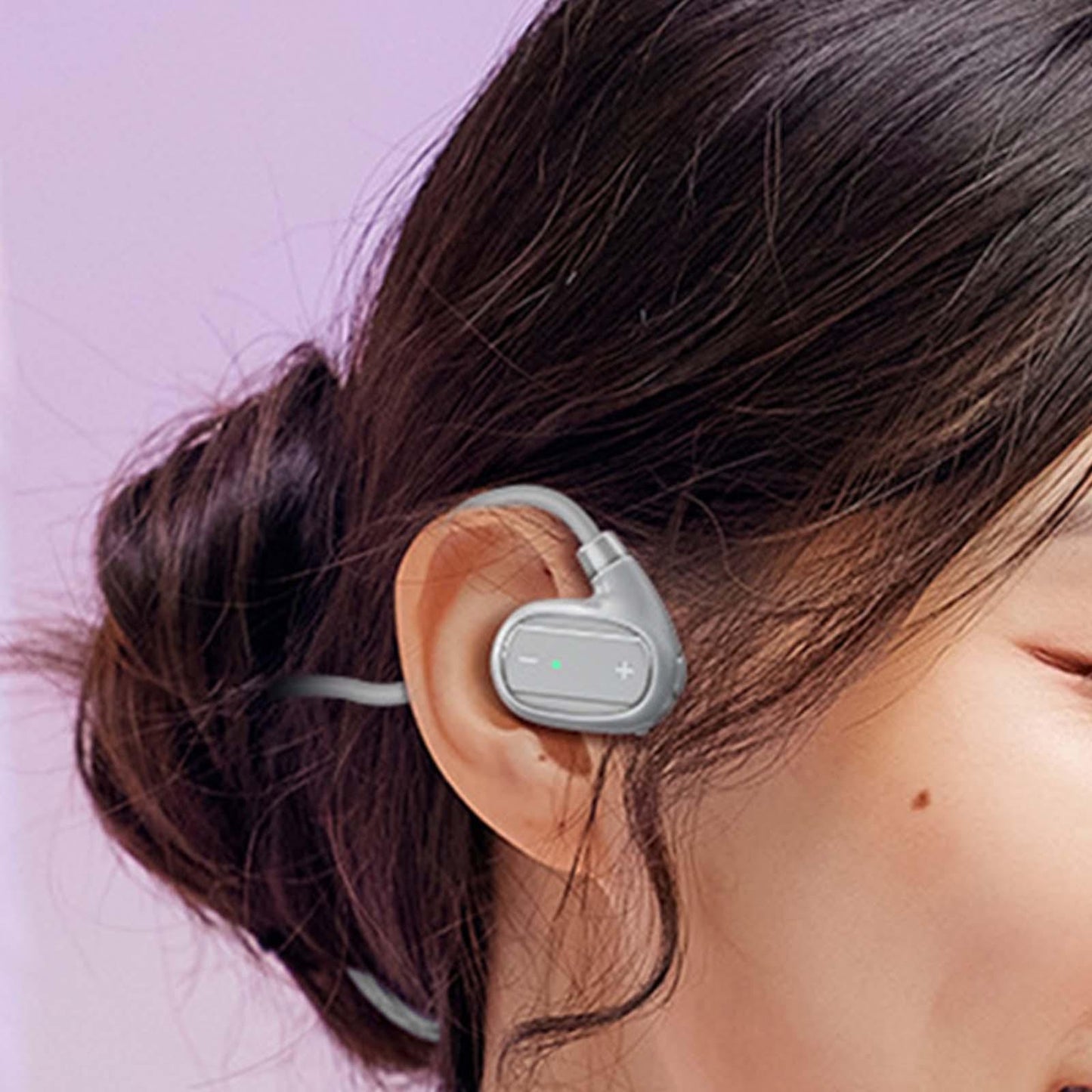 Open Ear Bluetooth Headphone Hands Free Headset for Gym Hiking Driving Gray