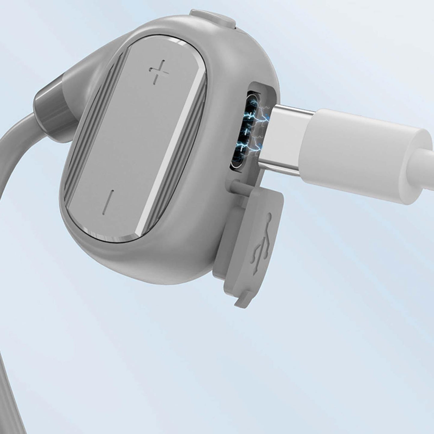 Open Ear Bluetooth Headphone Hands Free Headset for Gym Hiking Driving Gray