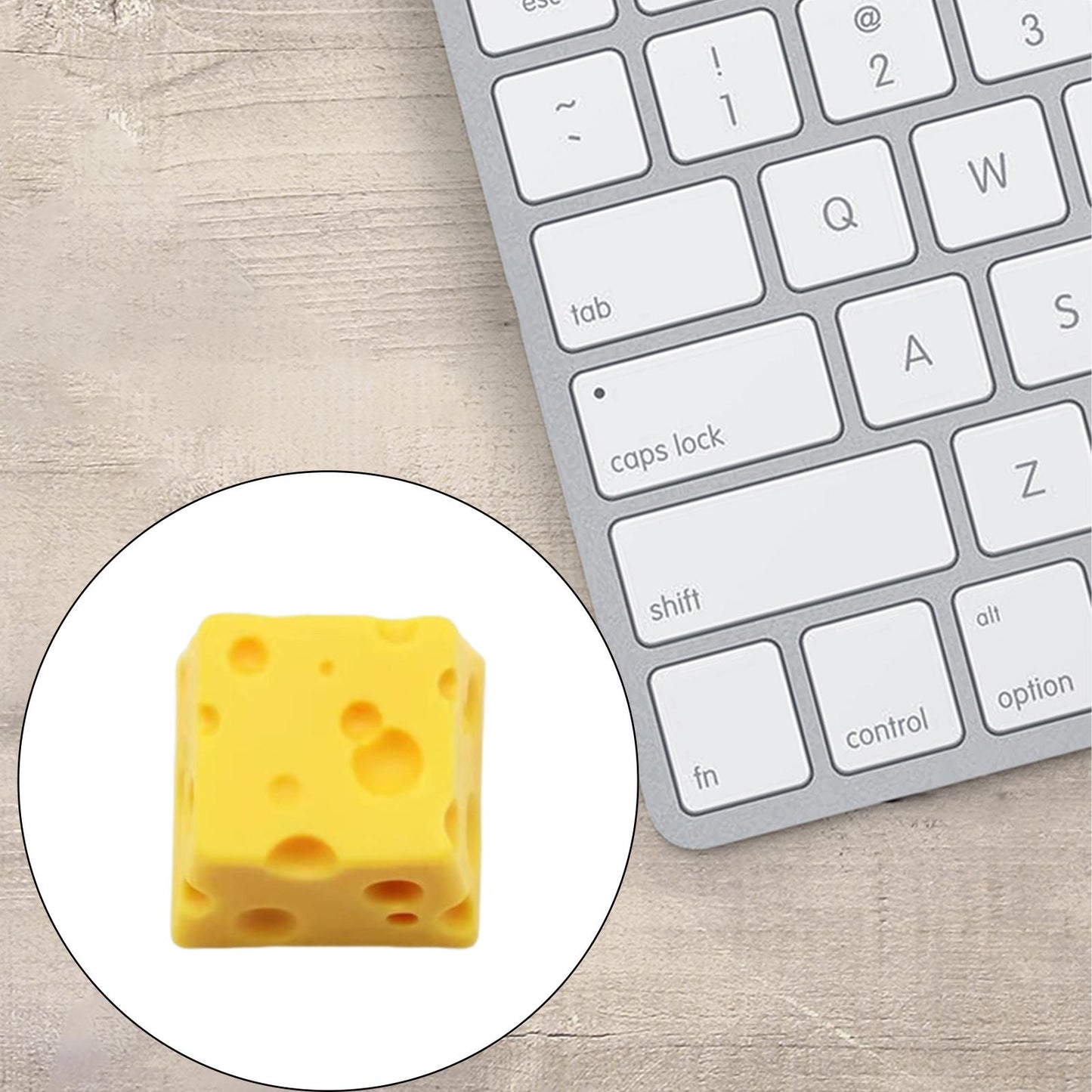 Cheese Keycap Cheese Style Mechanical Keyboard Key Caps for Game Lover Gifts