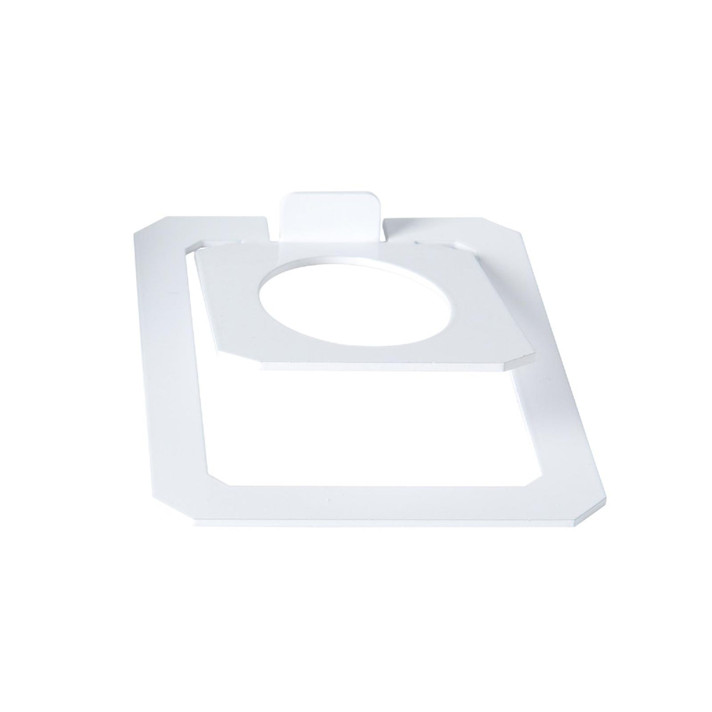 Desktop Speaker Stand Tilted External Riser for Bookshelf Computer Equipment white