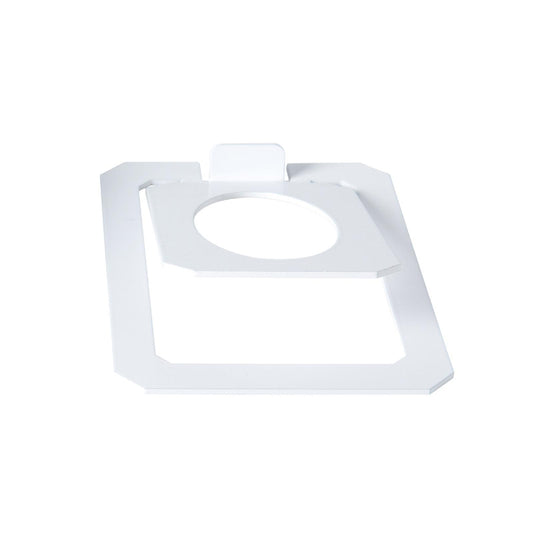 Desktop Speaker Stand Tilted External Riser for Bookshelf Computer Equipment white