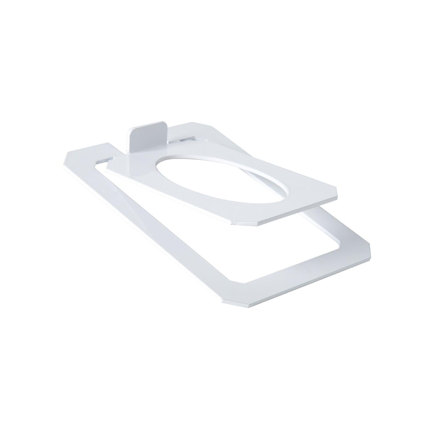 Desktop Speaker Stand Tilted External Riser for Bookshelf Computer Equipment white