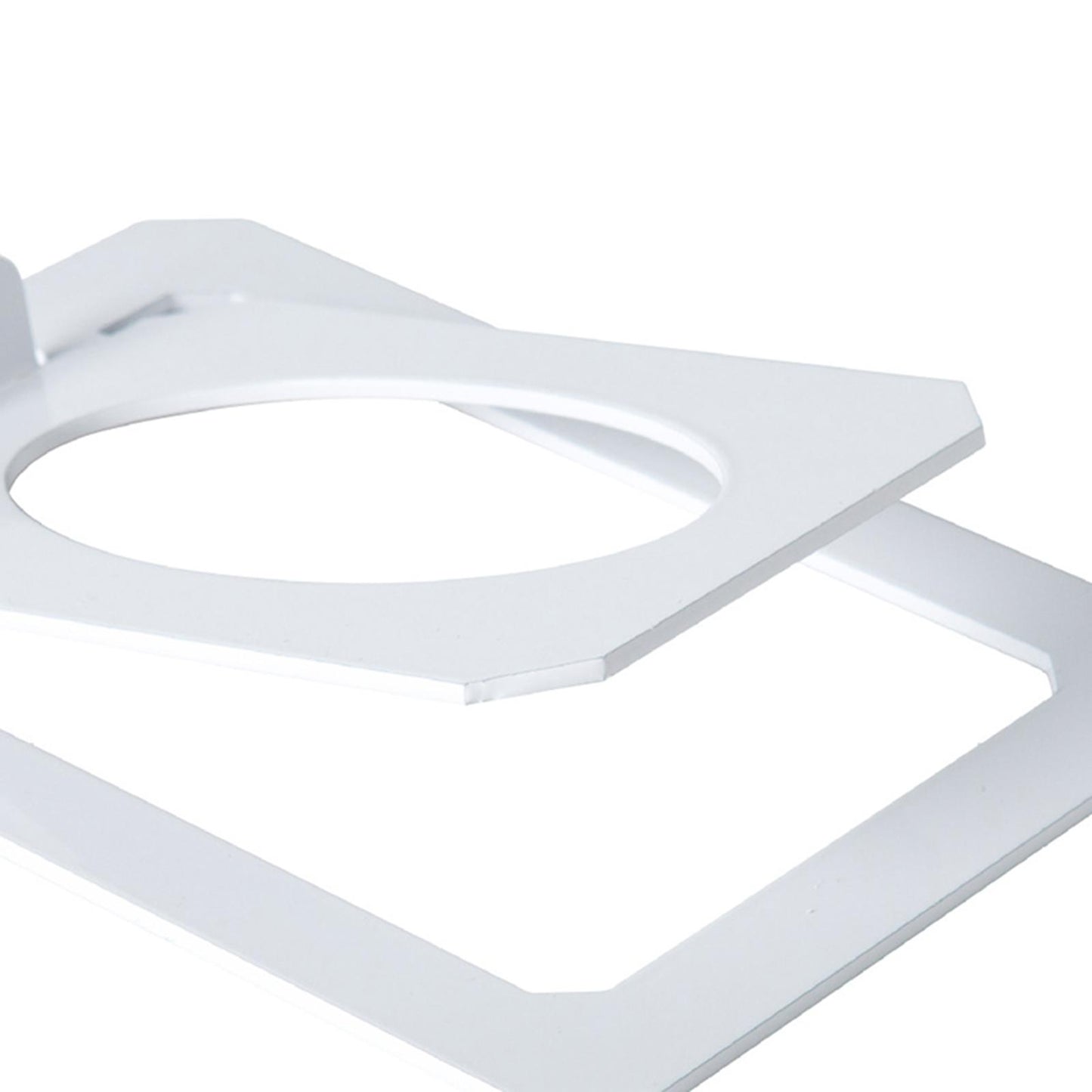 Desktop Speaker Stand Tilted External Riser for Bookshelf Computer Equipment white