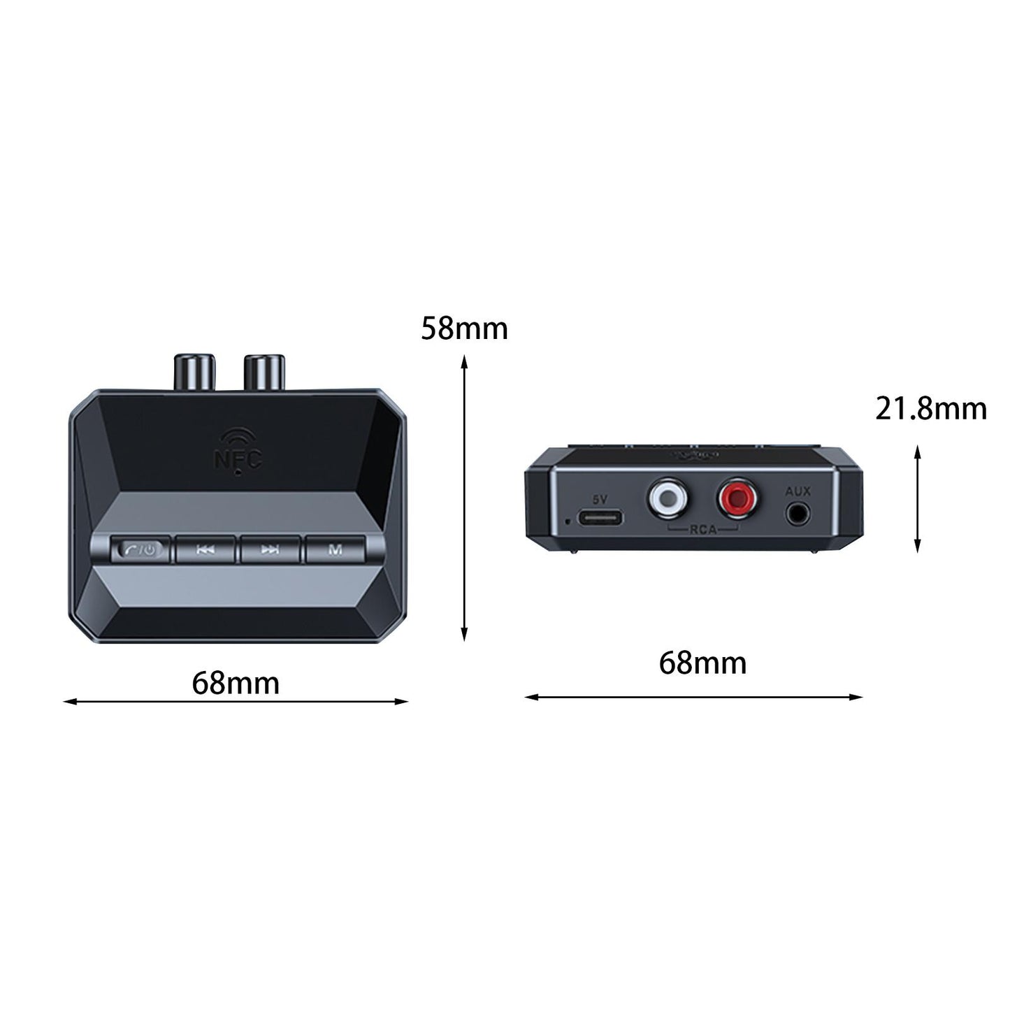 Bluetooth Transmitter Receiver HD HiFi Wireless Audio Adapter for Headphones