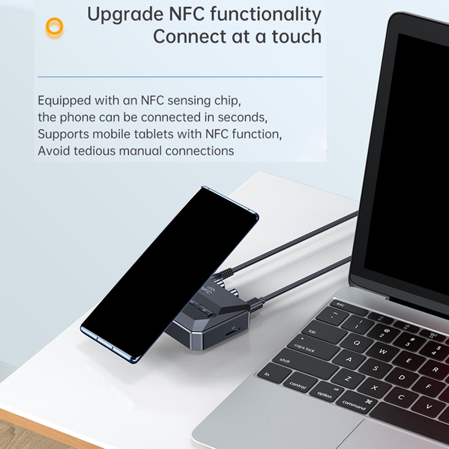 Bluetooth Transmitter Receiver HD HiFi Wireless Audio Adapter for Headphones