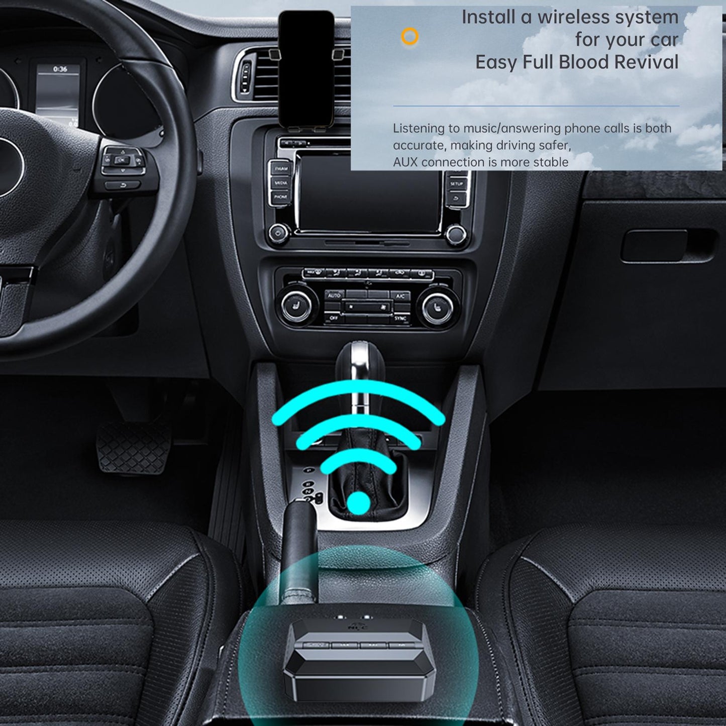 Bluetooth Transmitter Receiver HD HiFi Wireless Audio Adapter for Headphones