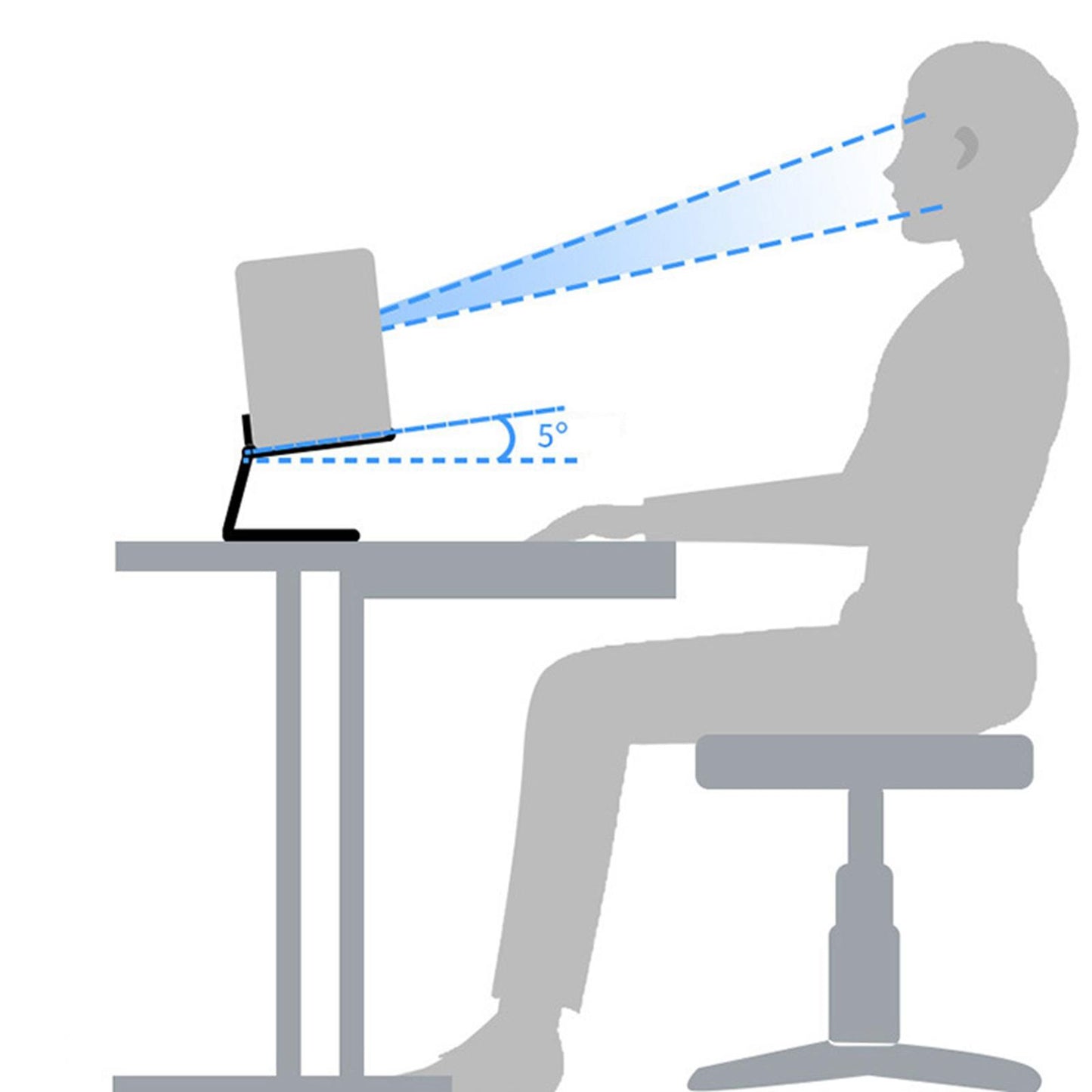 Desktop Speaker Stand Universal Speaker Rack for Home Table Recording Studio Black