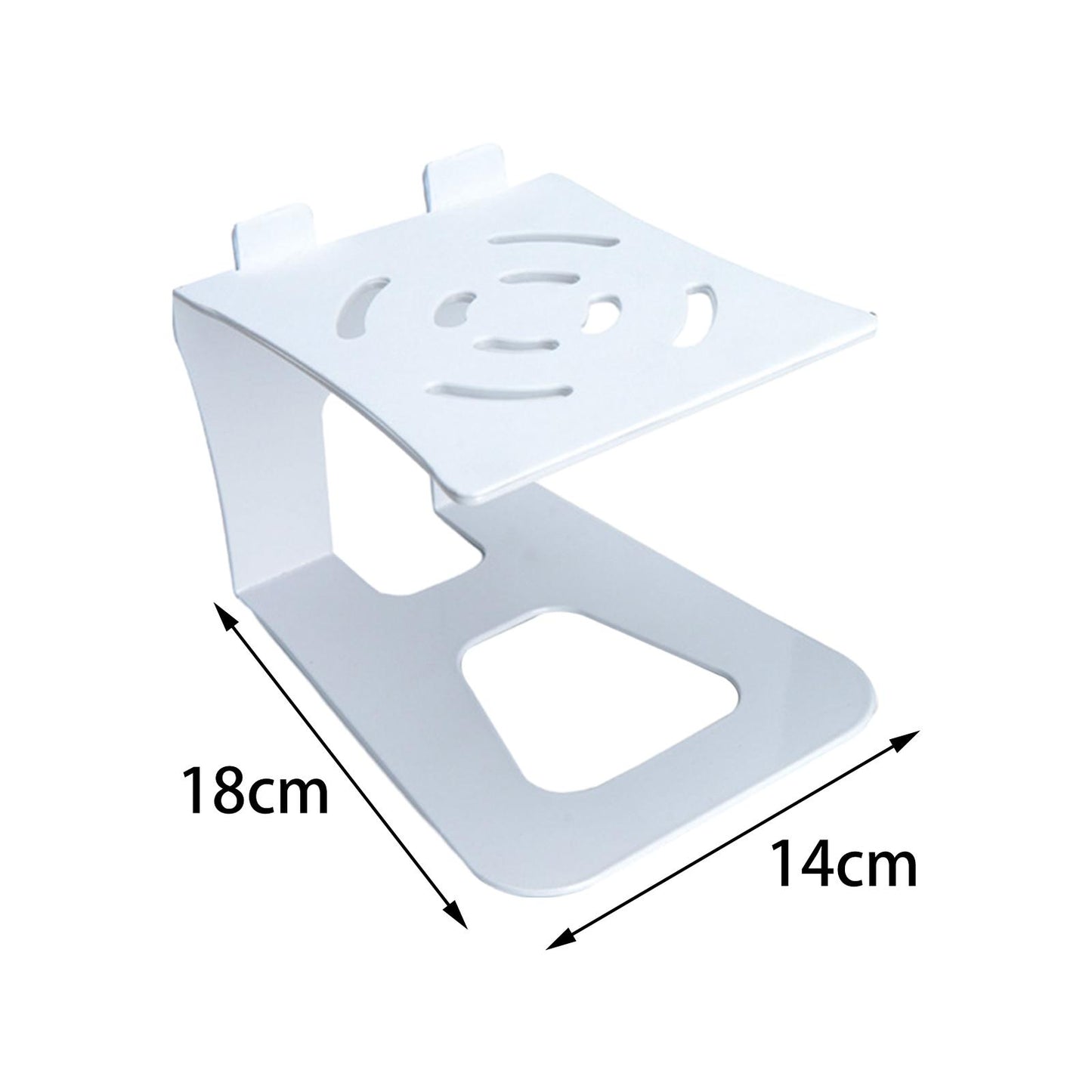 Desktop Speaker Stand Universal Speaker Rack for Home Table Recording Studio White