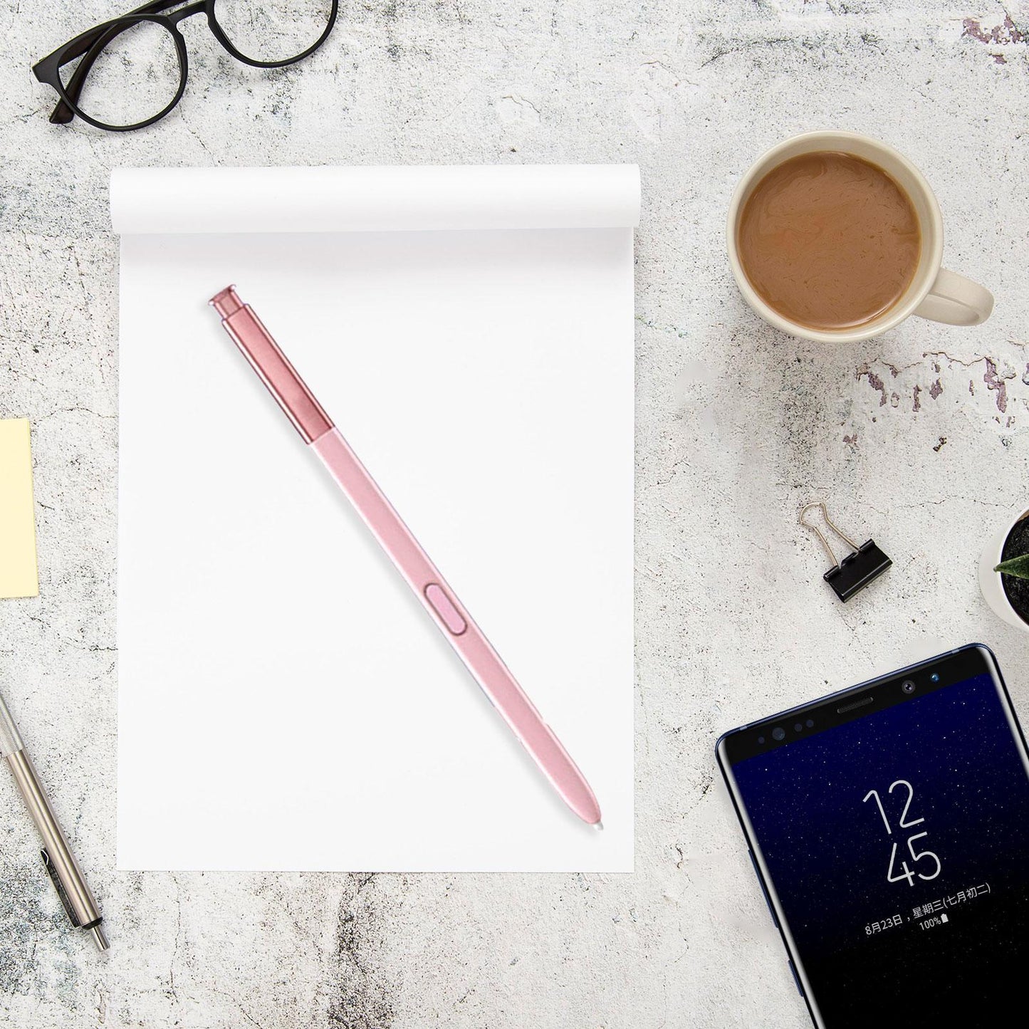 Touch Screen Stylus Pen Portable Pressure Sensitivity Stylus for Note8 N9500 Pink