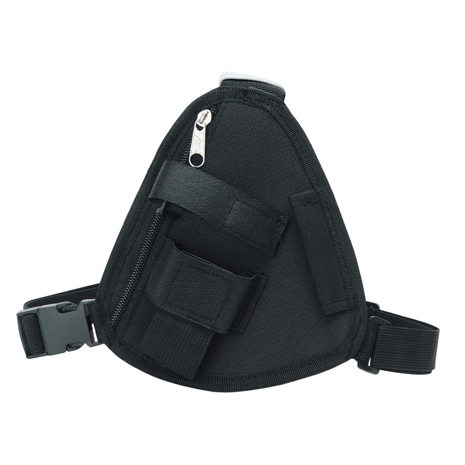Two Way Radio Chest Pack Two Way Radio Pouch for Construction Sites Climbing Black