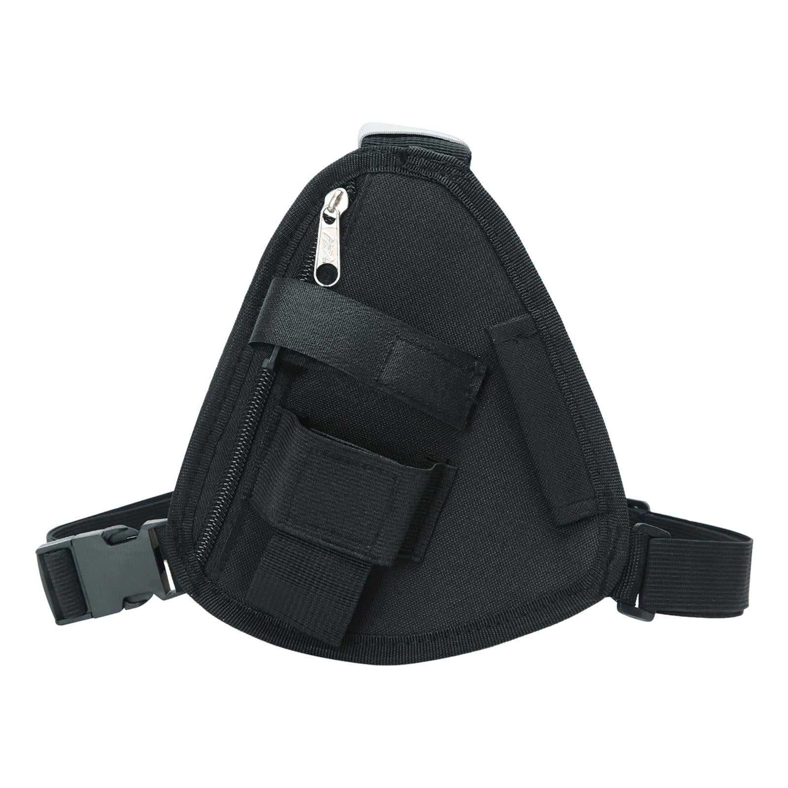 Two Way Radio Chest Pack Two Way Radio Pouch for Construction Sites Climbing Black
