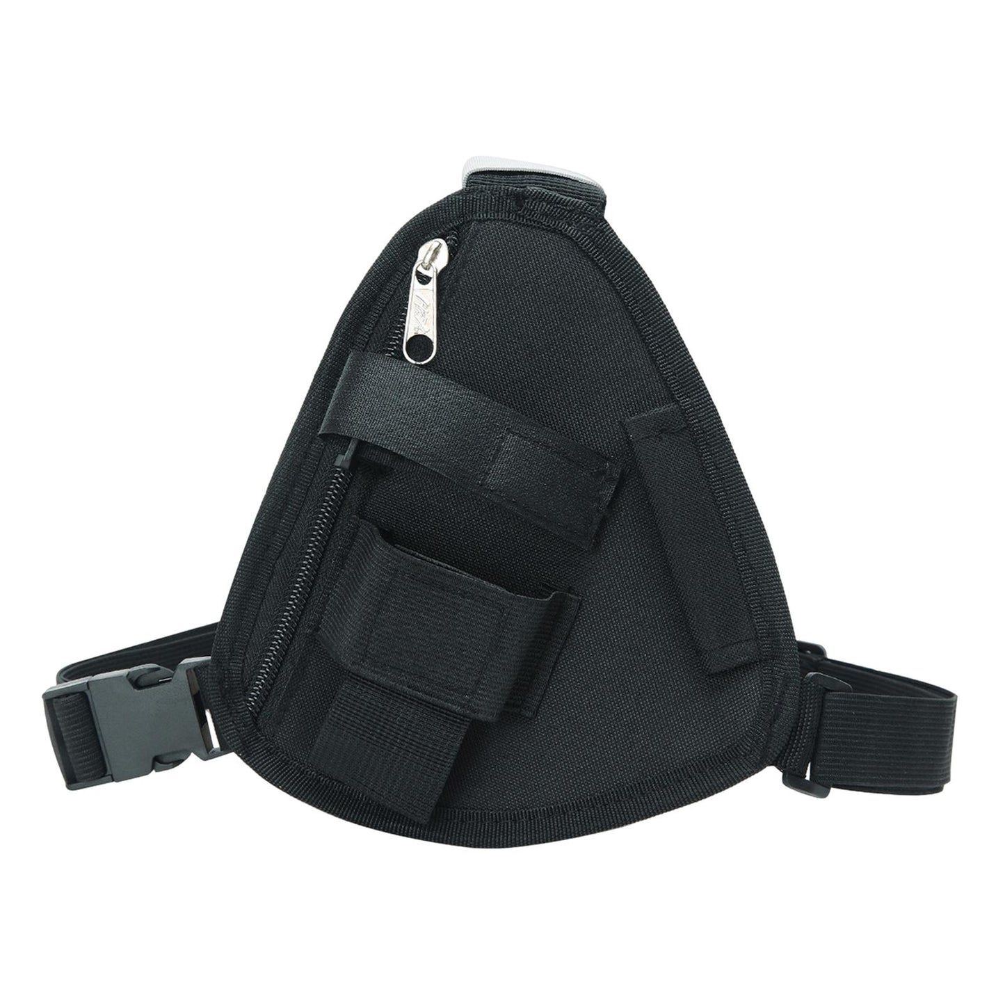 Two Way Radio Chest Pack Two Way Radio Pouch for Construction Sites Climbing Black