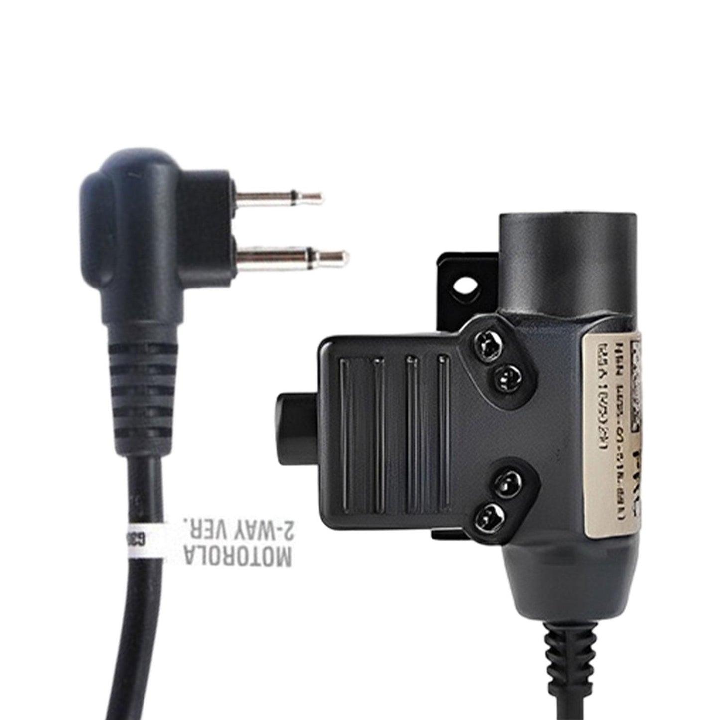 Military Plug Headset U94 PTT Durable Plug Accessory for Motorola Attachment M2