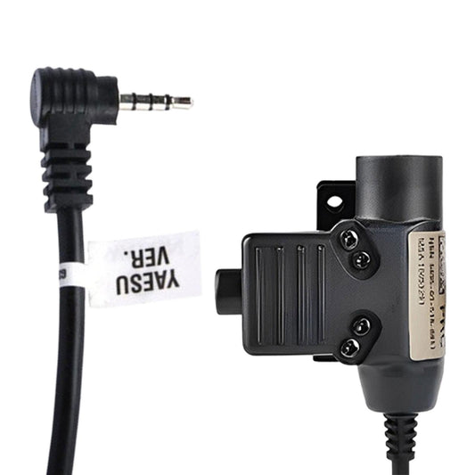 U94 PTT System Adapter with Clip Headset Cable Connector for Yaesu Radio