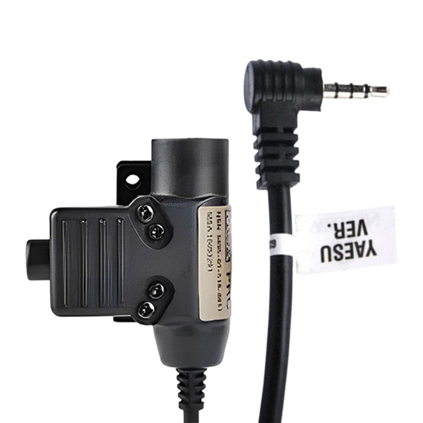 U94 PTT System Adapter with Clip Headset Cable Connector for Yaesu Radio